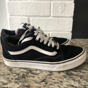 Black and white vans